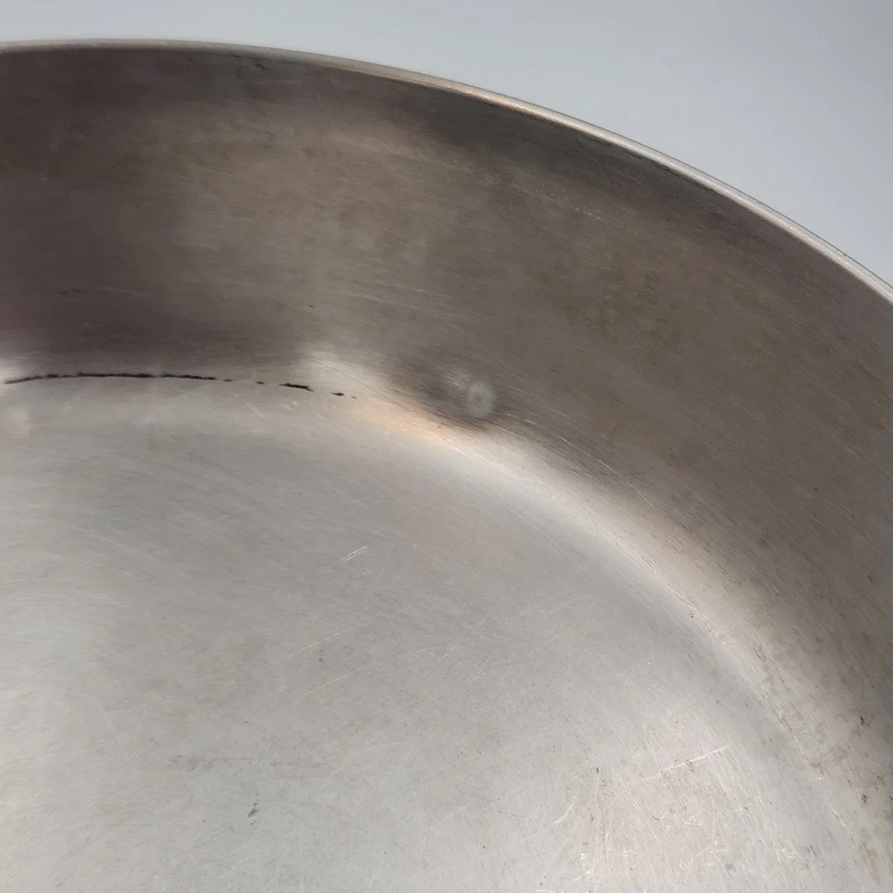 Vintage Revere Ware Fry Pan 9 Inch Copper Stainless Steel Skillet Clinton IL USA